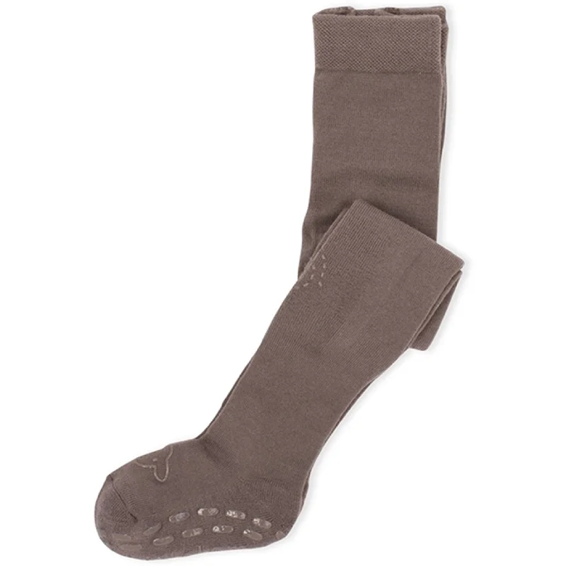 sock washing minimalist -  Lillelam Wool Tights Anti-Slip Brown