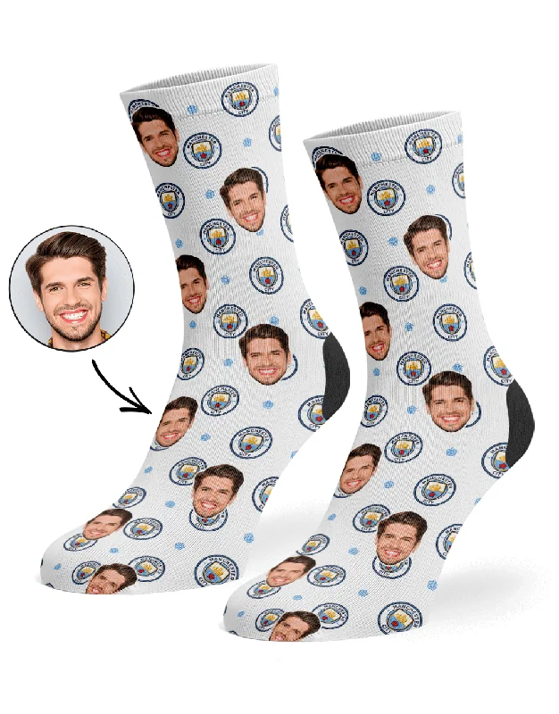 sock uses bold -  Man City Crest Socks