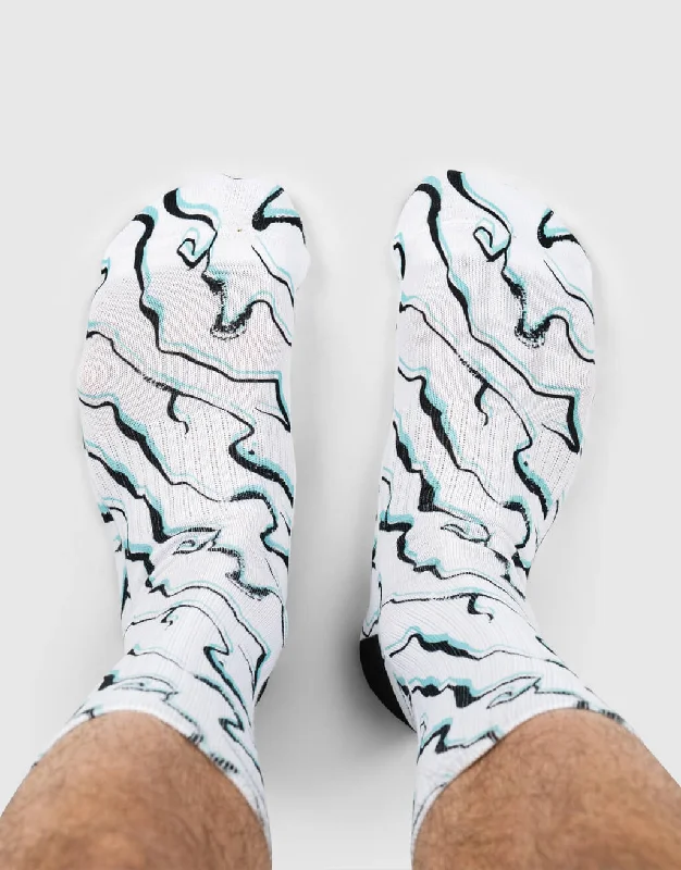 sock benefits minimalist -  Marble Abstract Socks