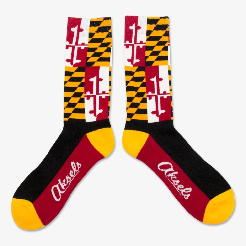 sock pairs bold -  Maryland Flag Socks