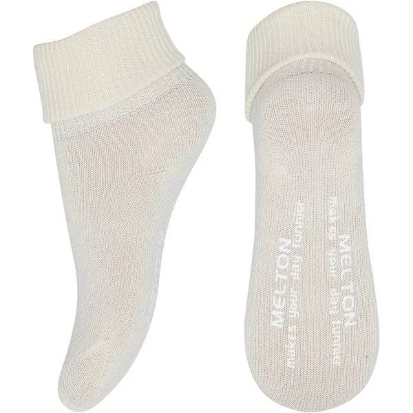 sock collections vintage -  MELTON Cotton Anti-Slip Socks Off White