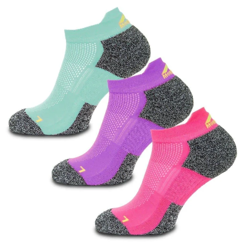 sock brands minimalist -  More Mile 3 Pack Challenger Womens Running Socks - Multi