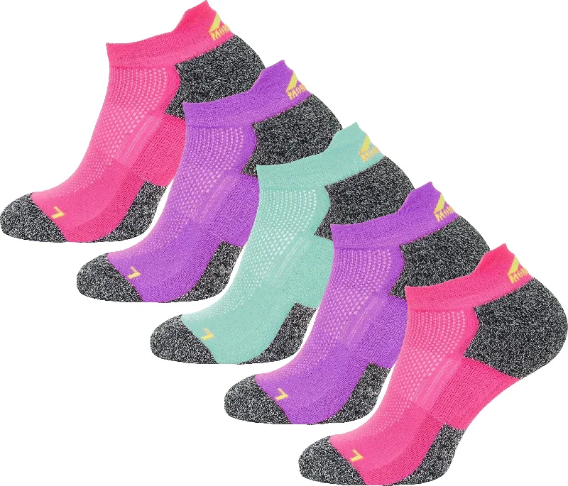 sock deals bold -  More Mile Challenger (5 Pack) Womens Running Socks - Multi