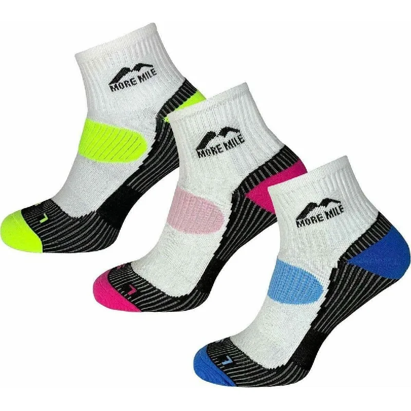 sock discounts vintage -  More Mile London (3 Pack) Womens Running Socks - Multi