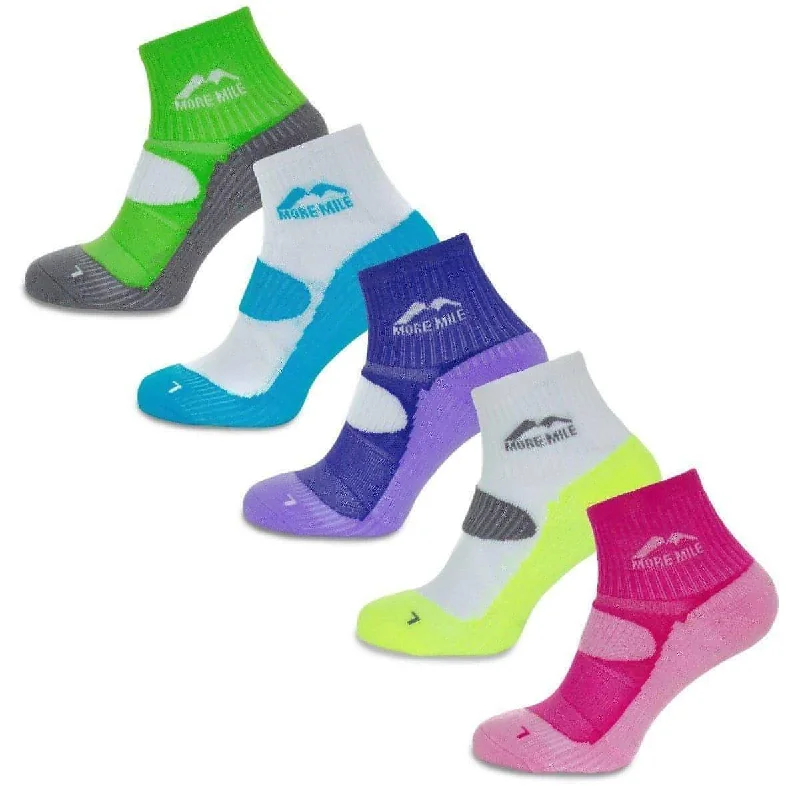 sock discounts organic -  More Mile London (5 Pack) Womens Running Socks - Multi