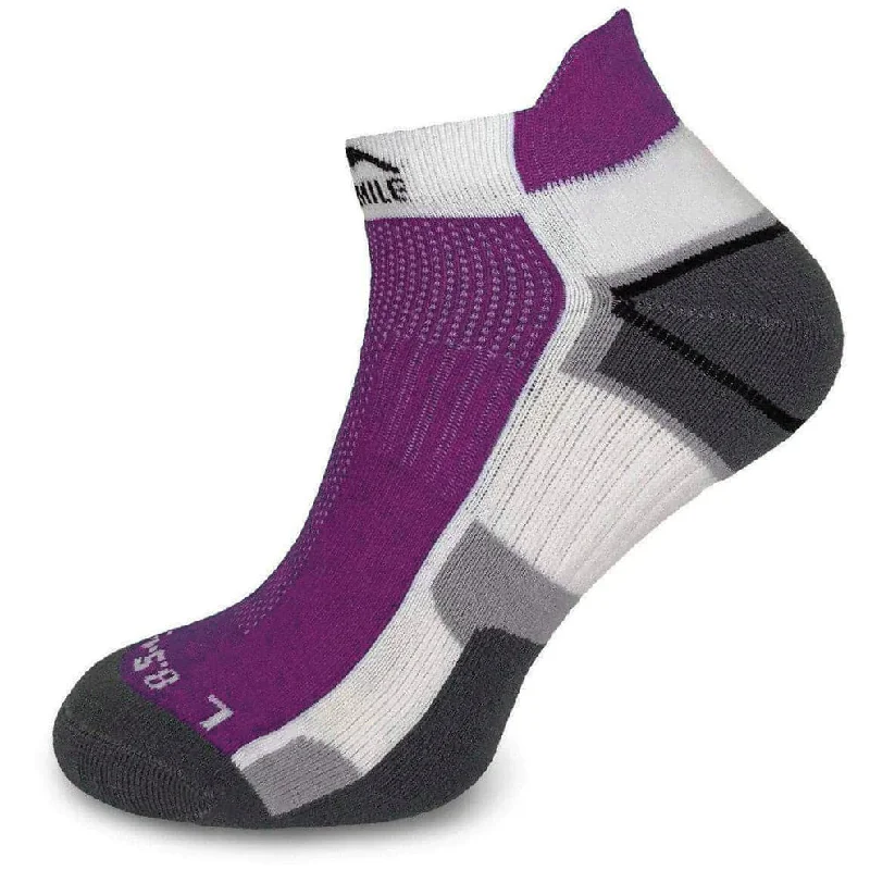 sock stock vintage -  More Mile Miami Running Socks - Purple