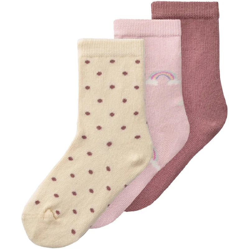 sock discounts organic -  Name It Parfait Pink Huline Socks 3-Pack