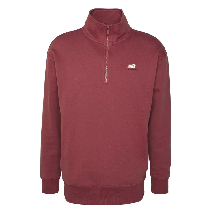 sock trends vintage -  New Balance - Men's Remastered French Terry 1/4 Zip Pullover (MT31501 WAD)