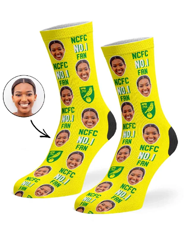 sock bundles minimalist -  Norwich City Number 1 Fan Socks