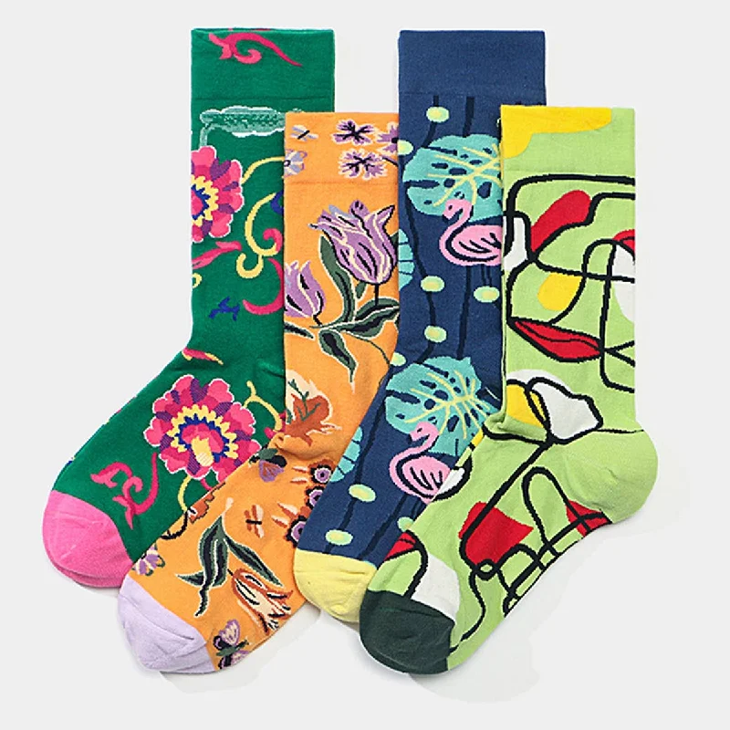 sock stock vintage -  Yuppie Sox OIL PAINTING CREATIVE STREET SKATEBOARD SOCKS