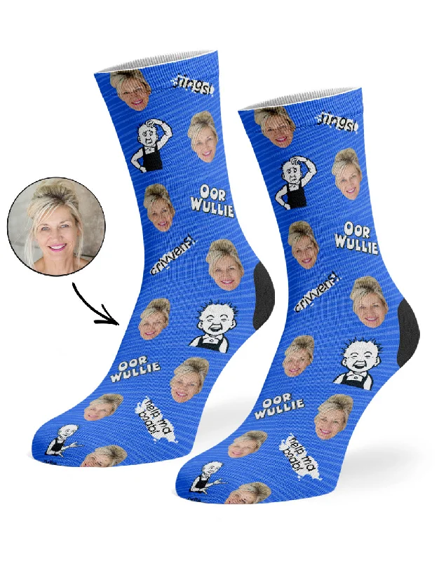 sock fashion vintage -  Oor Wullie Phrase Socks