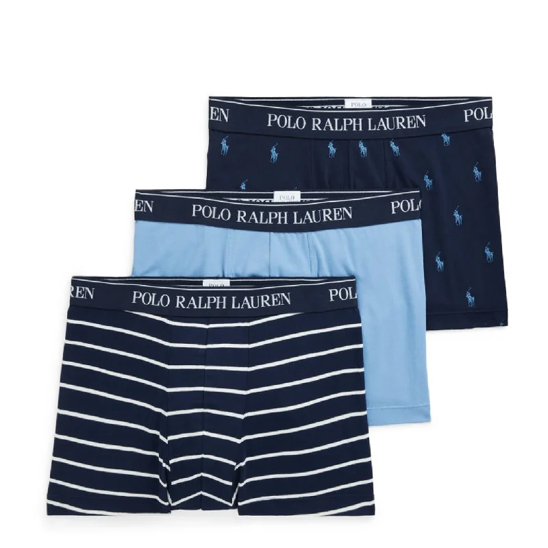 sock deals bold -  Polo Ralph Lauren Classic Trunk 3-Pack Navy AOPP/ Winter Sky / Navy Stripe