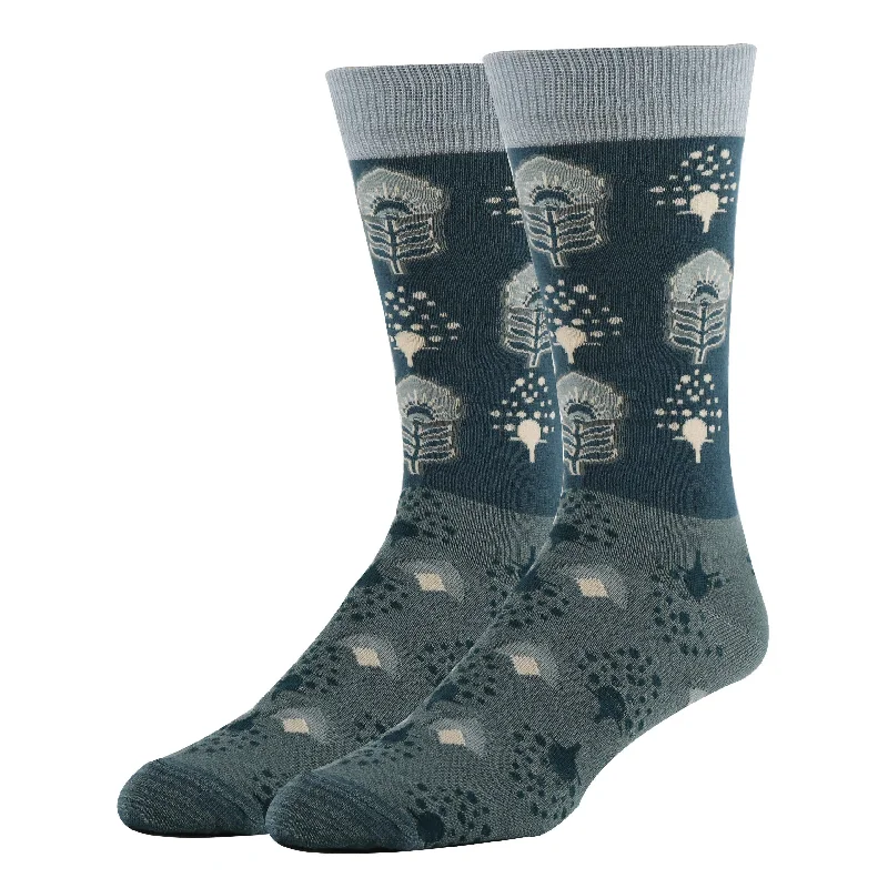 sock exchanges organic -  Oooh Yeah!/Romantico | Men's Premium Bamboo Dress Crew Socks