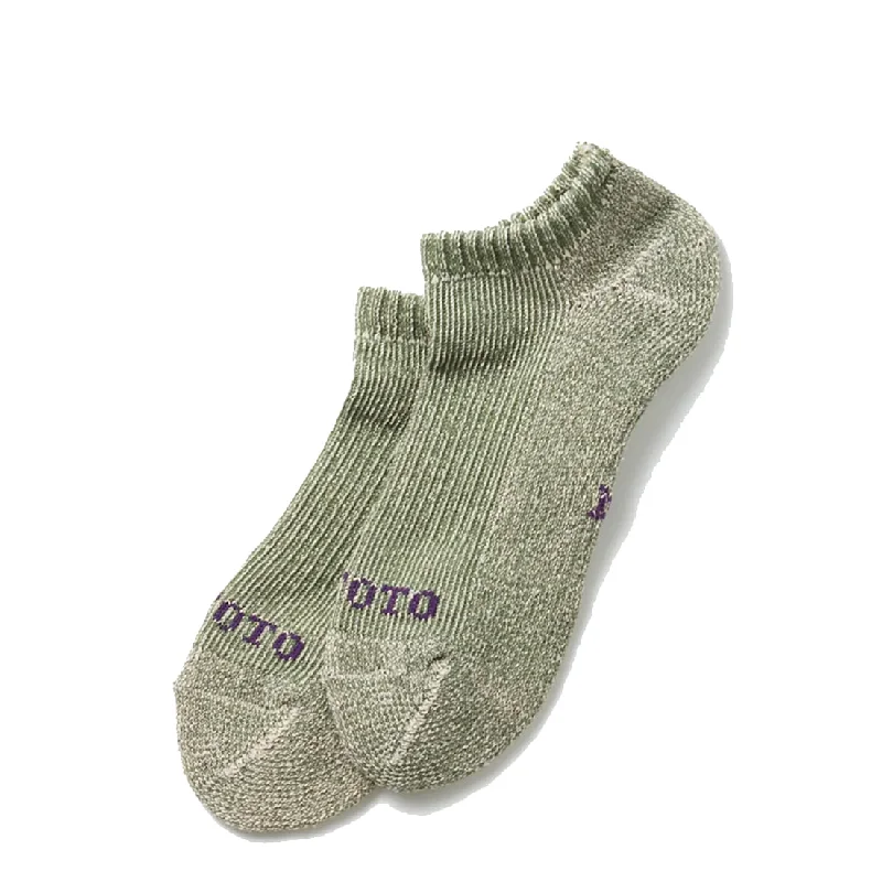 sock designs vintage -  Rototo Hemp Pile Sock Hunter Green