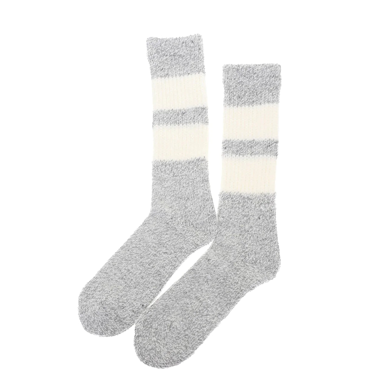 sock refunds minimalist -  Rototo Retro Winter Outdoor Socks Gray / White