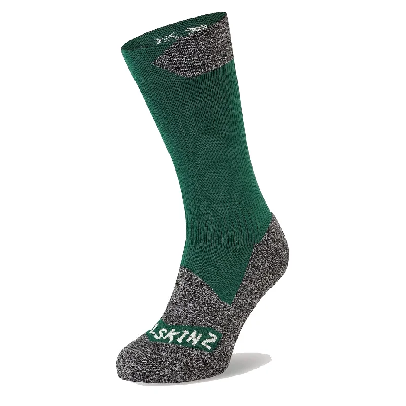 sock benefits vintage -  Sealskinz Raynham WP Sock Green / Grey Marl