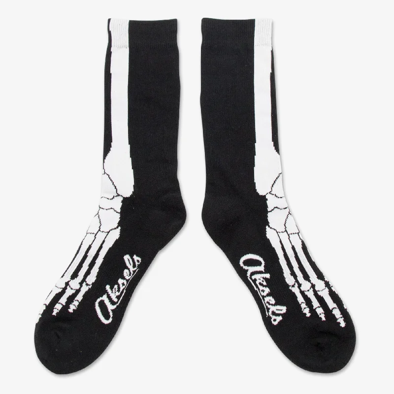 sock care vintage -  Skeleton Feet Socks