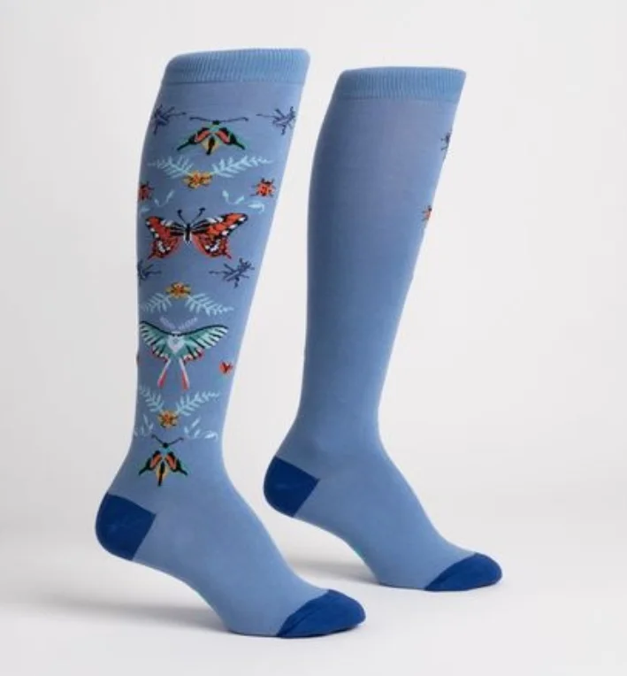 sock types bold -  Sock it to Me/Knee High: Butterfly in the Sky