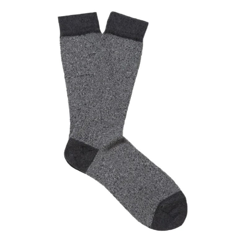 sock storage bold -  Sunspel Organic Cotton Socks Grey Marl Twist