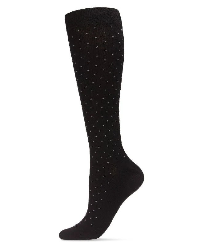 sock sets bold -  MeMoi/Swiss Dot Cotton Compression Socks