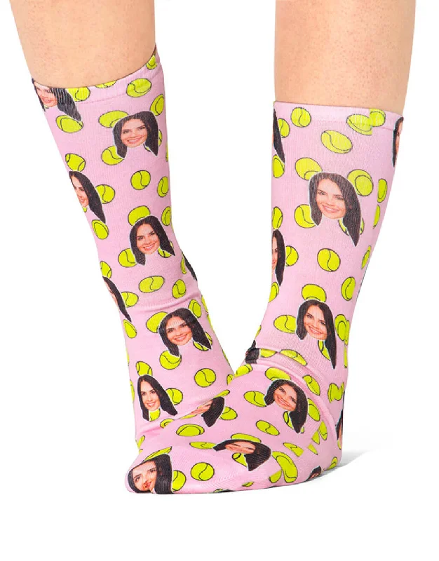 sock coupons bold -  Tennis Balls Face Socks