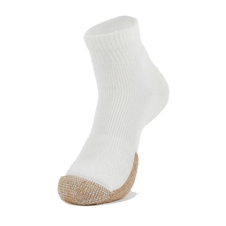 sock quality bold -  Thorlo Tennis Maximum Cushion Ankle Sock White