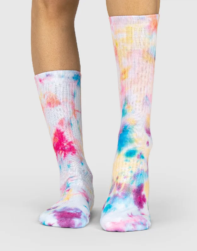 sock stock minimalist -  Multi Tie Dye Socks