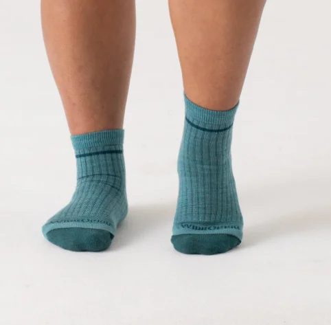 sock singles minimalist -  Wide Open/Darn Tough/WOMEN’S SINGLE STRIPE CUSHIONED QUARTER SOCKS/9502