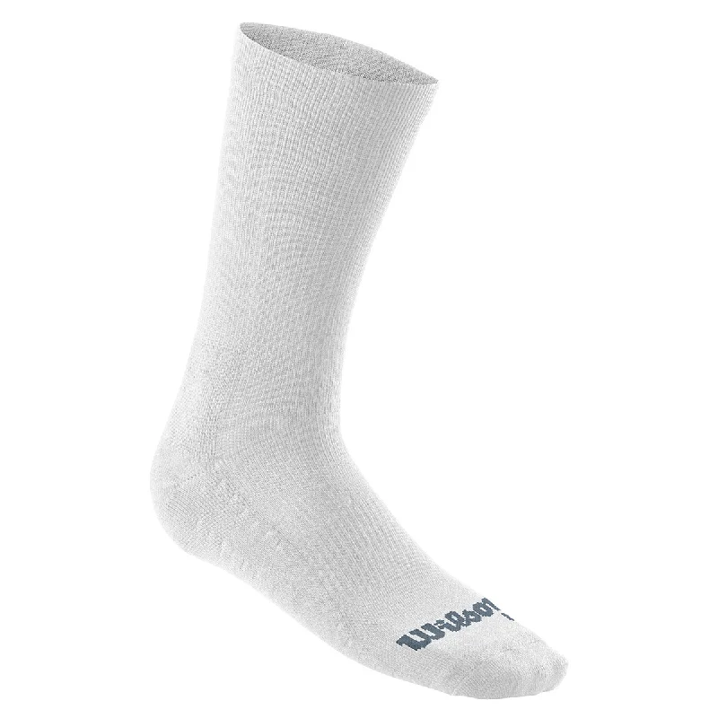 sock patterns organic -  Wilson Men's Rush Pro Crew Sock White