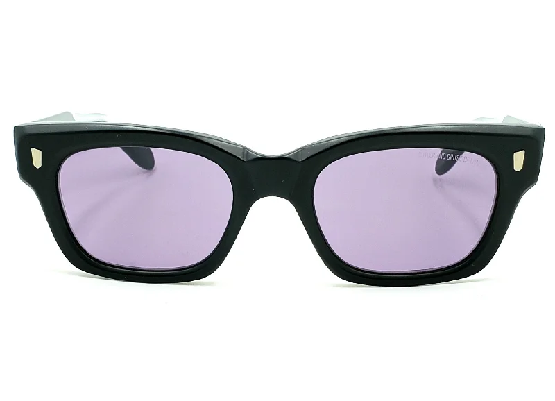 sunglasses with frosty bursts -  CUTLER & GROSS CGSN1391 RECTANGULAR SUNGLASSES