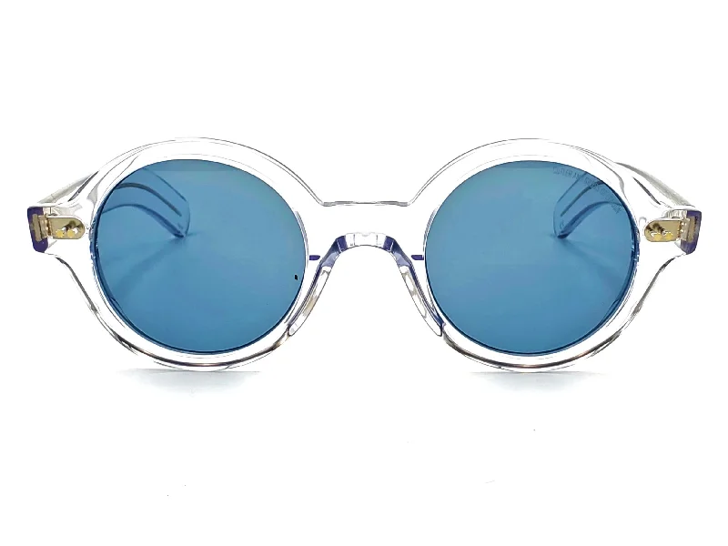 sunglasses with icy surges -  CUTLER & GROSS CGSN1396 ROUND SUNGLASSES