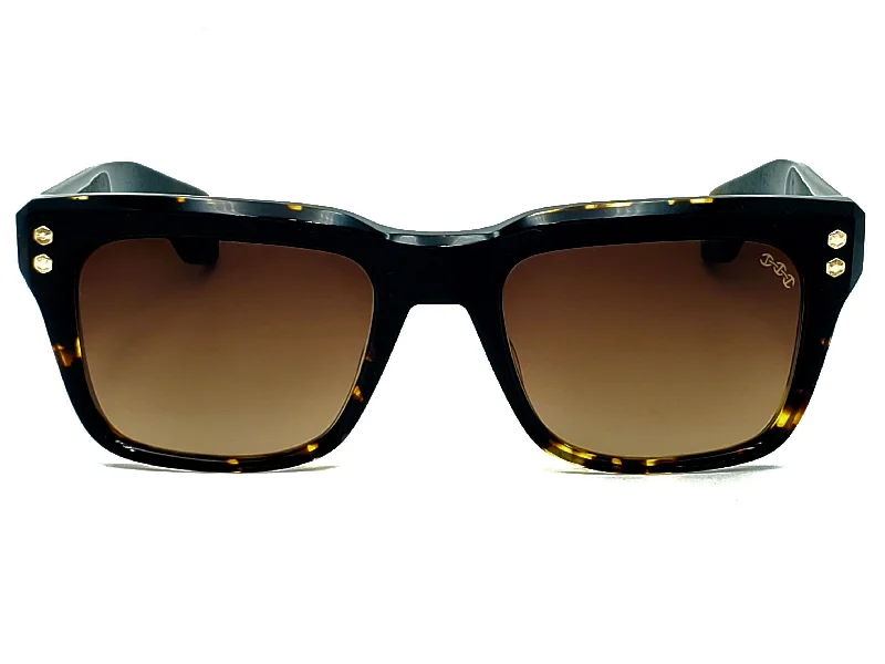 sunglasses with icy roads -  HOORSENBUHS MODEL V | BLACK /TORTOISE SQUARE SUNGLASSES