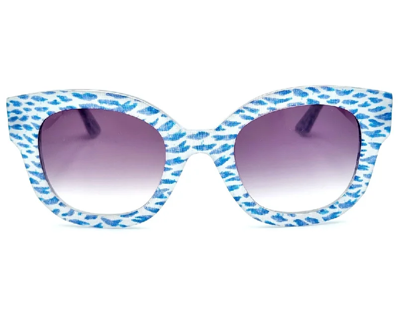 sunglasses for snowy throngs -  JEAN LAFONT X PIERRE FREY MONACO ROUND SUNGLASSES