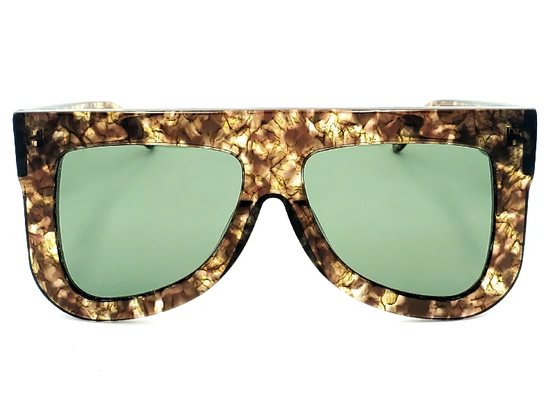 sunglasses with icy friends -  Kazoku Lunettes Under Cover Oversized Square Sunglasses