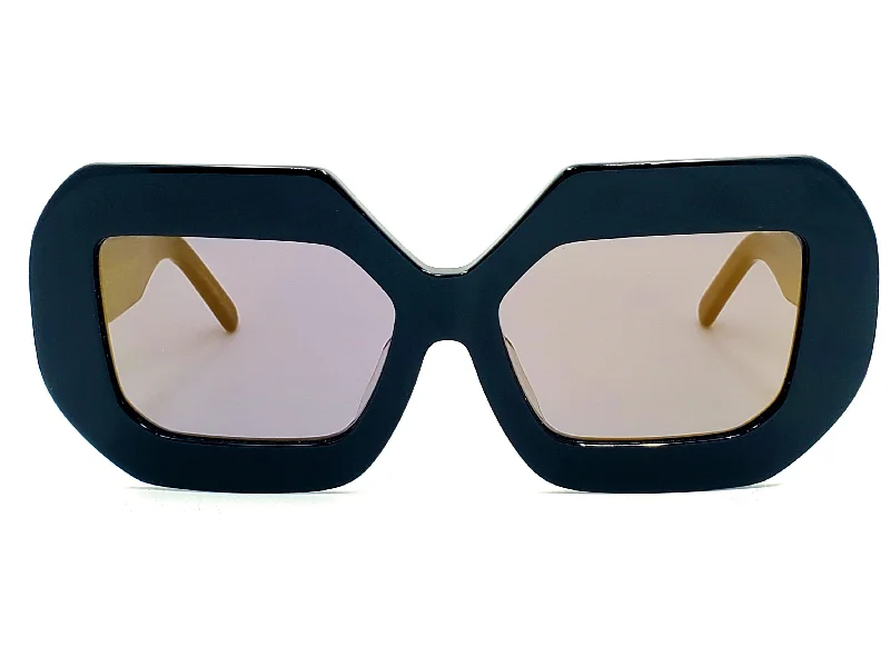 sunglasses with icy rallies -  KAZOKU LUNETTES RENAISSANCE OVERSIZED SQUARE SUNGLASSES