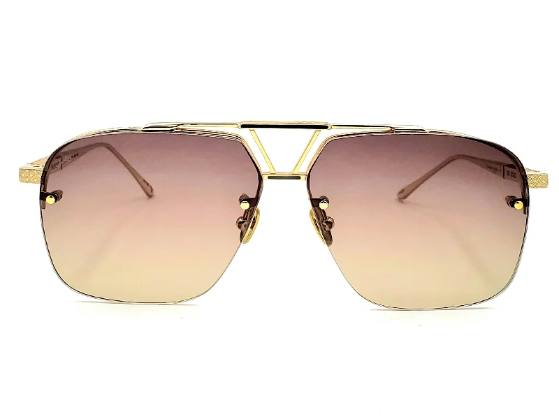 sunglasses for winter rents -  LEISURE SOCIETY PRESIDIO AVIATOR SEMI-RIMLESS SUNGLASSES