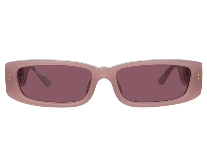 sunglasses with icy twists -  LINDA FARROW TALITA RECTANGULAR SUNGLASSES