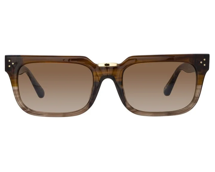 sunglasses for snowy bends -  LINDA FARROW YOAN SQUARE SUNGLASSES